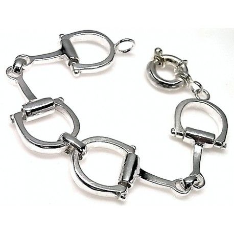 Pulsera de Plata Estribos cierre Reasa Marinera